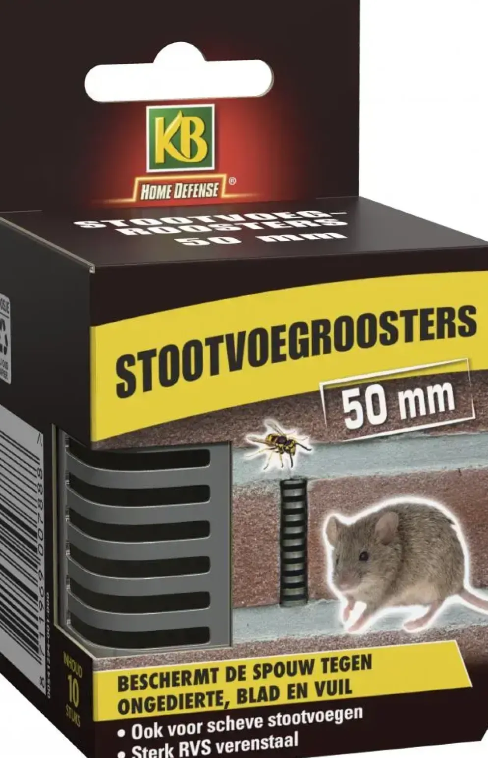 KB Stootvoegrooster RVS 50mm - 10 stuks