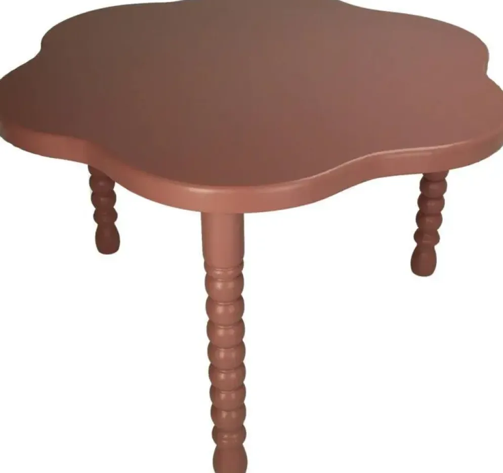 Kersten bijzettafel hout klassiek 57x35cm roze