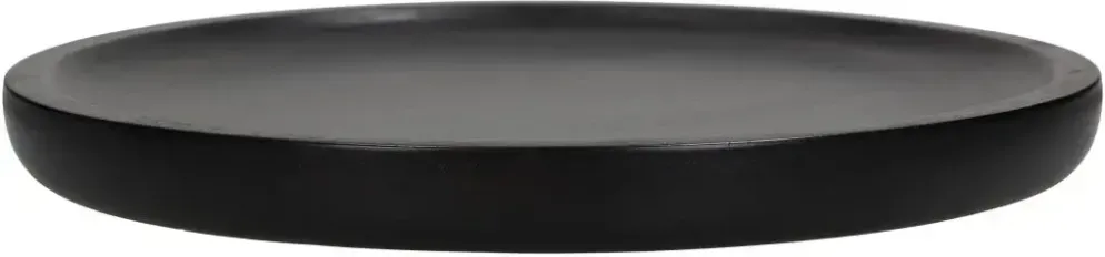 Kersten decoratiebord hout rond 30.5x2.5cm zwart