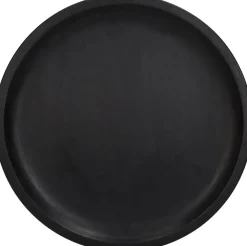 Kersten decoratiebord hout rond 30.5x2.5cm zwart