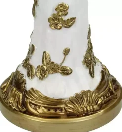 Kersten kandelaar polyresin vogel 14x14x35.5cm goud