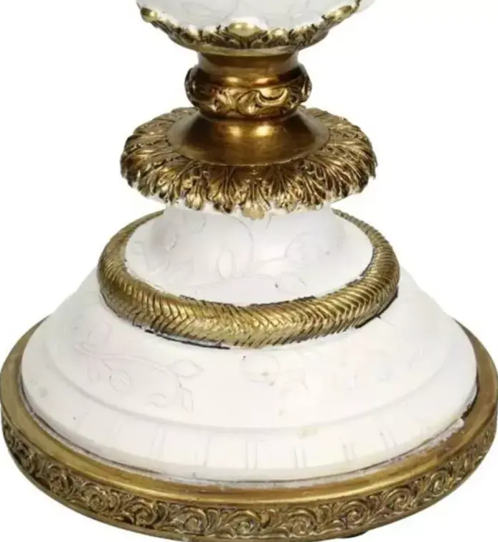 Kersten kandelaar polyresin vogel 15x13x39.5cm goud
