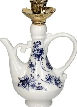 Kersten kandelaar porselein dutch delight theepot 16.5x11x22.5cm blauw