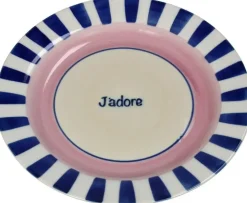 Kersten schaal aardewerk j'adore 22x2.5cm multi
