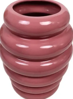 Kersten vaas aardewerk deco 28.5x37cm roze