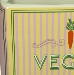Kersten vaas aardewerk vegan lovers 14.5x5.5x18cm multi