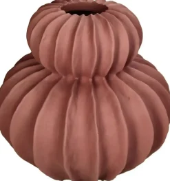 Kersten vaas polyresin deco 30x30cm roze
