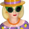 Kersten vaas polyresin mode dame 26x19.5x29cm multi
