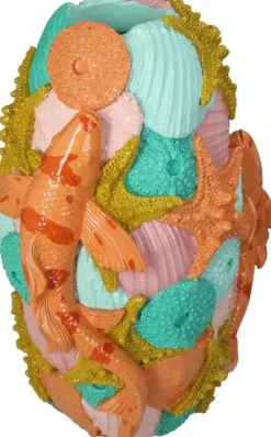 Kersten vaas polyresin vis 20x17x30.5cm multi