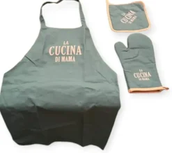 Keukentextiel cucina di mama schort ovenwant pannenlap