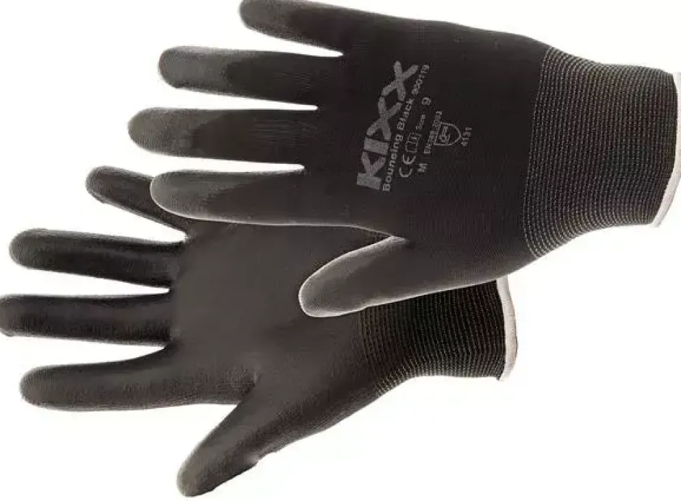 KIXX Tuinhandschoen bouncing black maat 10