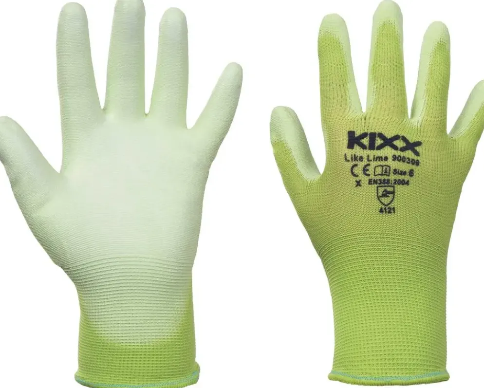 KIXX Tuinhandschoen Like Lime Maat 10