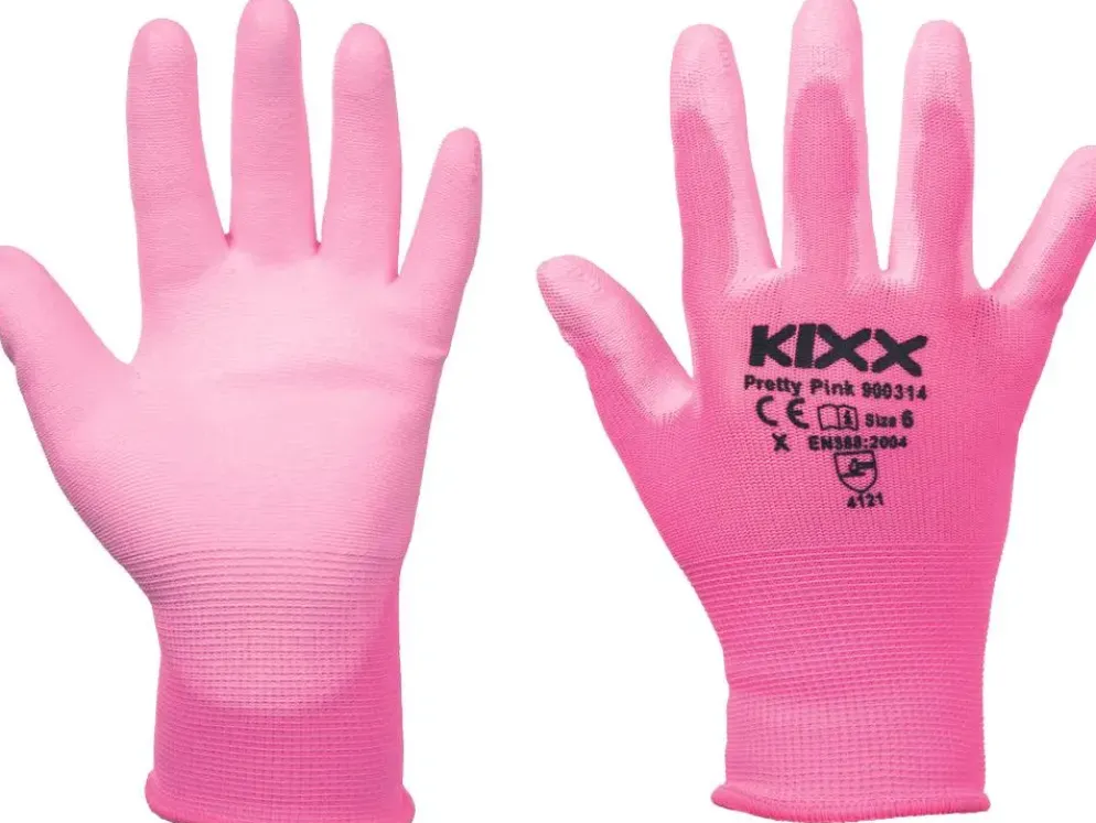 KIXX tuinhandschoen Pretty Pink maat 8