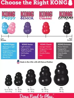 Kong hond Extreme rubber “L”, zwart