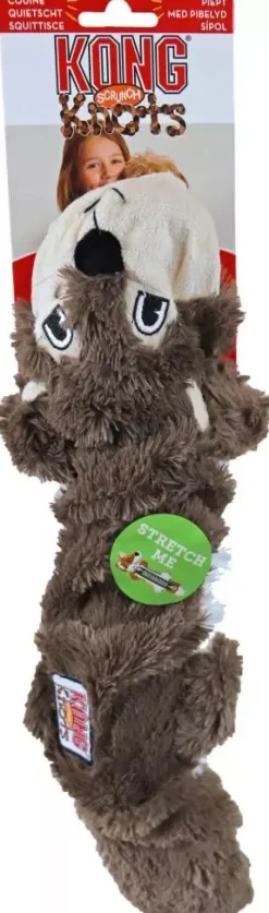 Kong hond Knots Scrunch eekhoorn, M/L