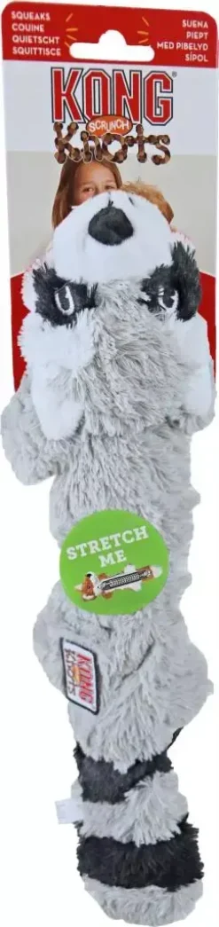 Kong hond Knots Scrunch wasbeer, S/M