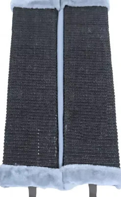 Krabplank sisal hoekmodel met pluche en sisal, 23x52 cm