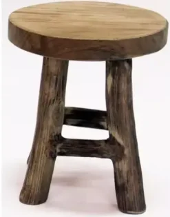 Kruk teak naturel 17x22 cm