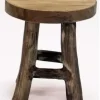 Kruk teak naturel 15x17 cm
