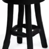 Kruk teak zwart 20x27cm