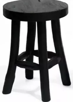Kruk teak zwart 20x27cm