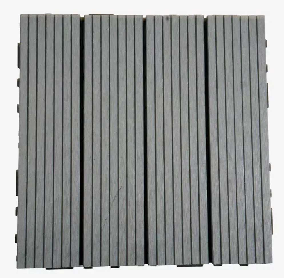 Kunststof tuintegel 30x30x2,4 cm grijs