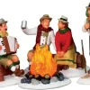 Lemax alpine ski party s/4 verlichte kerstdorp accessoire Caddington Village 2011