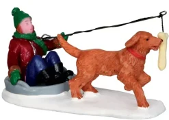 Lemax alternative energy kerstdorp figuur type 2 Vail Village 2013