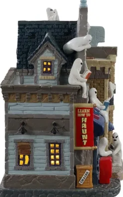 Lemax apparition academy verlicht huisje Spooky Town 2021