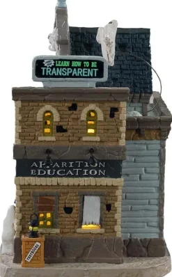 Lemax apparition academy verlicht huisje Spooky Town 2021