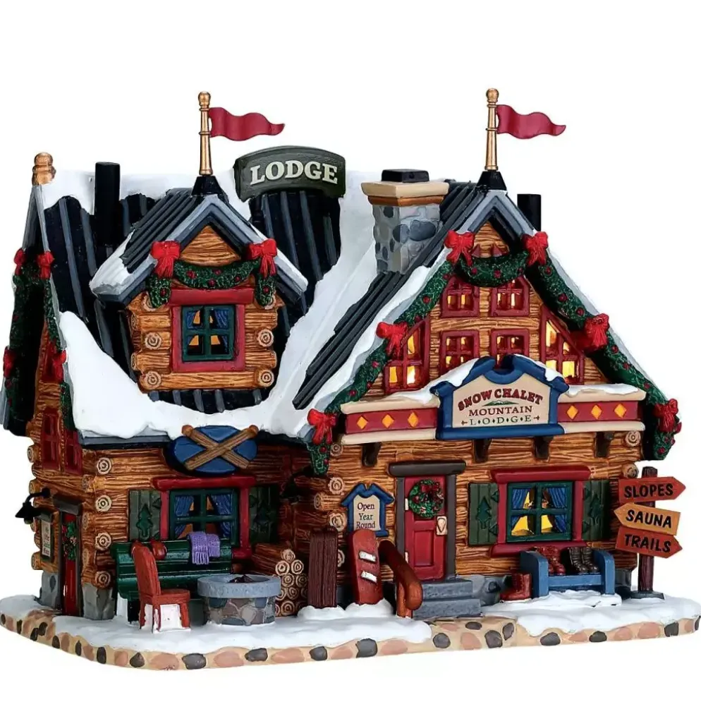 Lemax apres-ski lodge verlicht kersthuisje Vail Village 2017