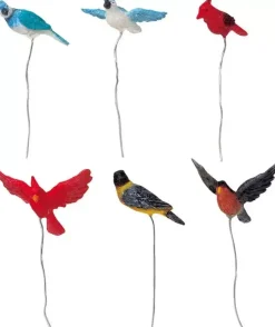 Lemax assorted birds, s/6 kerstdorp accessoire 2008