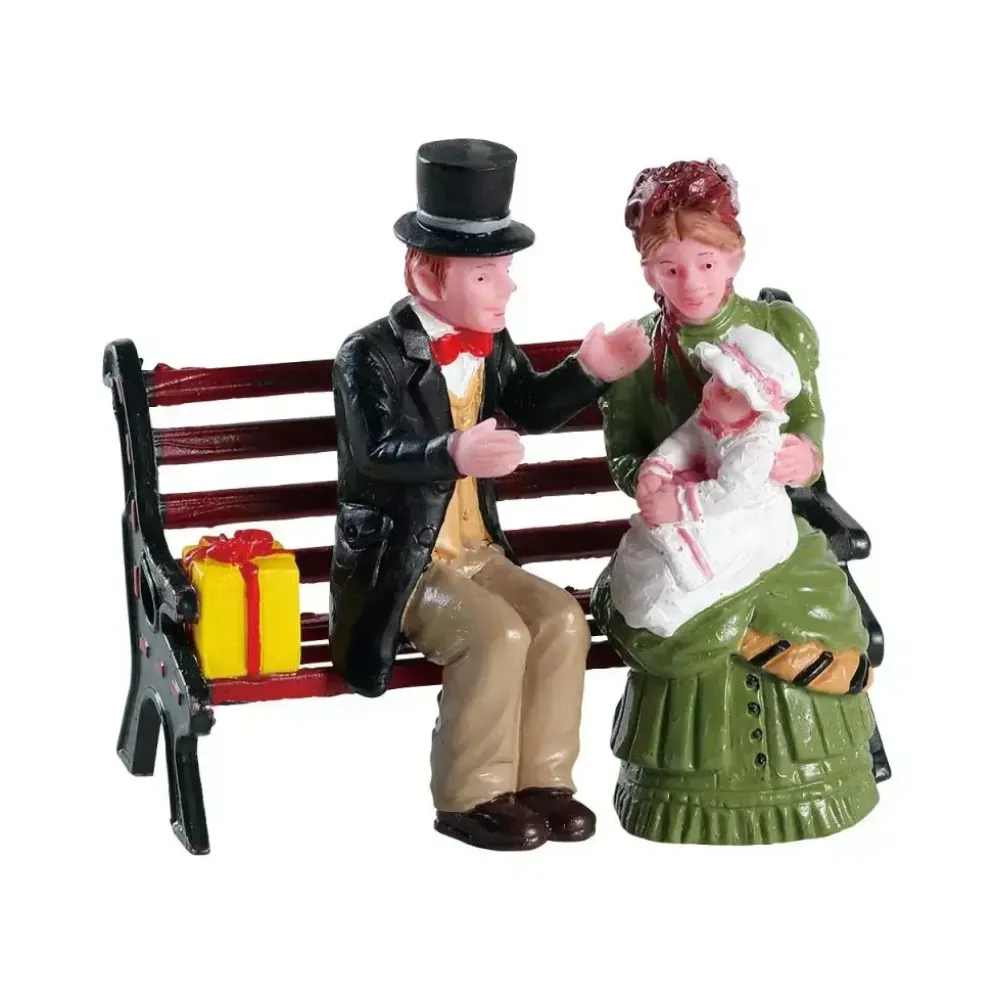 Lemax baby's first christmas kerstdorp figuur type 3 Caddington Village 2018