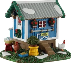 Lemax backyard chicken coop kerstdorp tafereel Caddington Village 2025
