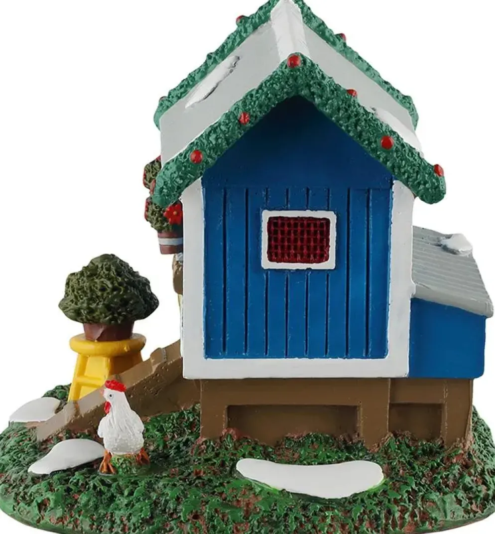 Lemax backyard chicken coop kerstdorp tafereel Caddington Village 2025