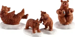 Lemax bear family snow day s/4 kerstdorp figuur type 3 Vail Village 2020