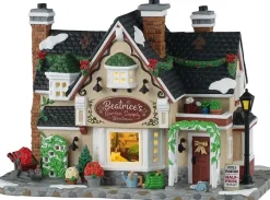 Lemax beatrice's garden supply boutique verlicht kersthuisje Caddington Village 2025