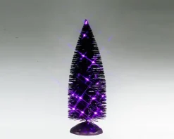 Lemax black bristle tree with purple lights verlichte boom Spooky Town 2025