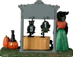 Lemax black cat countdown tafereel Spooky Town 2022