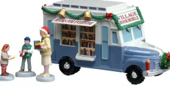 Lemax bookmobile kerstdorp tafereel 2026