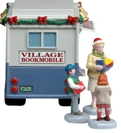 Lemax bookmobile kerstdorp tafereel 2026
