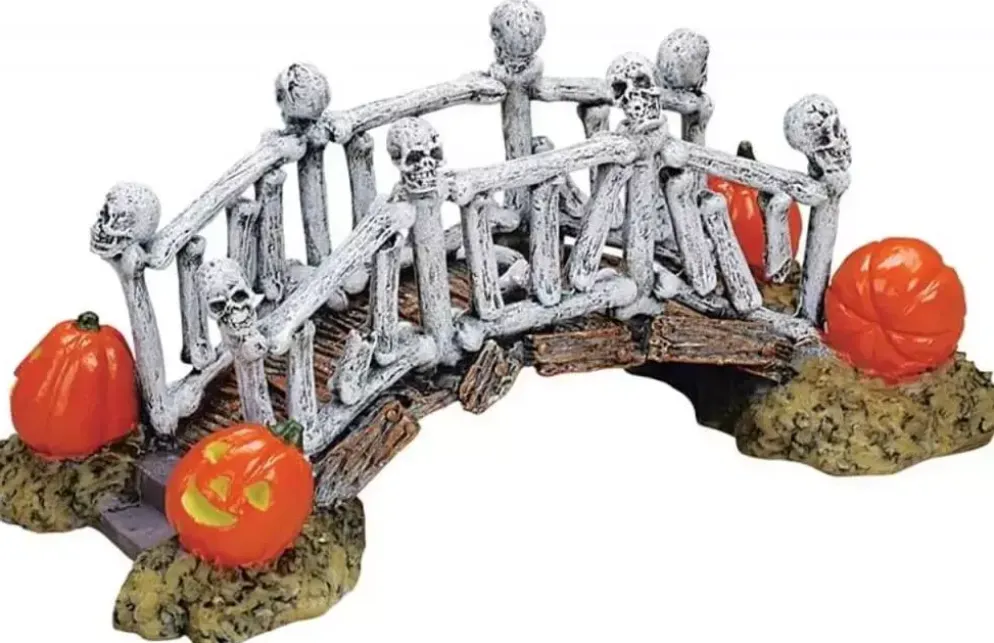 Lemax bridge of bones tafereel Spooky Town 2007