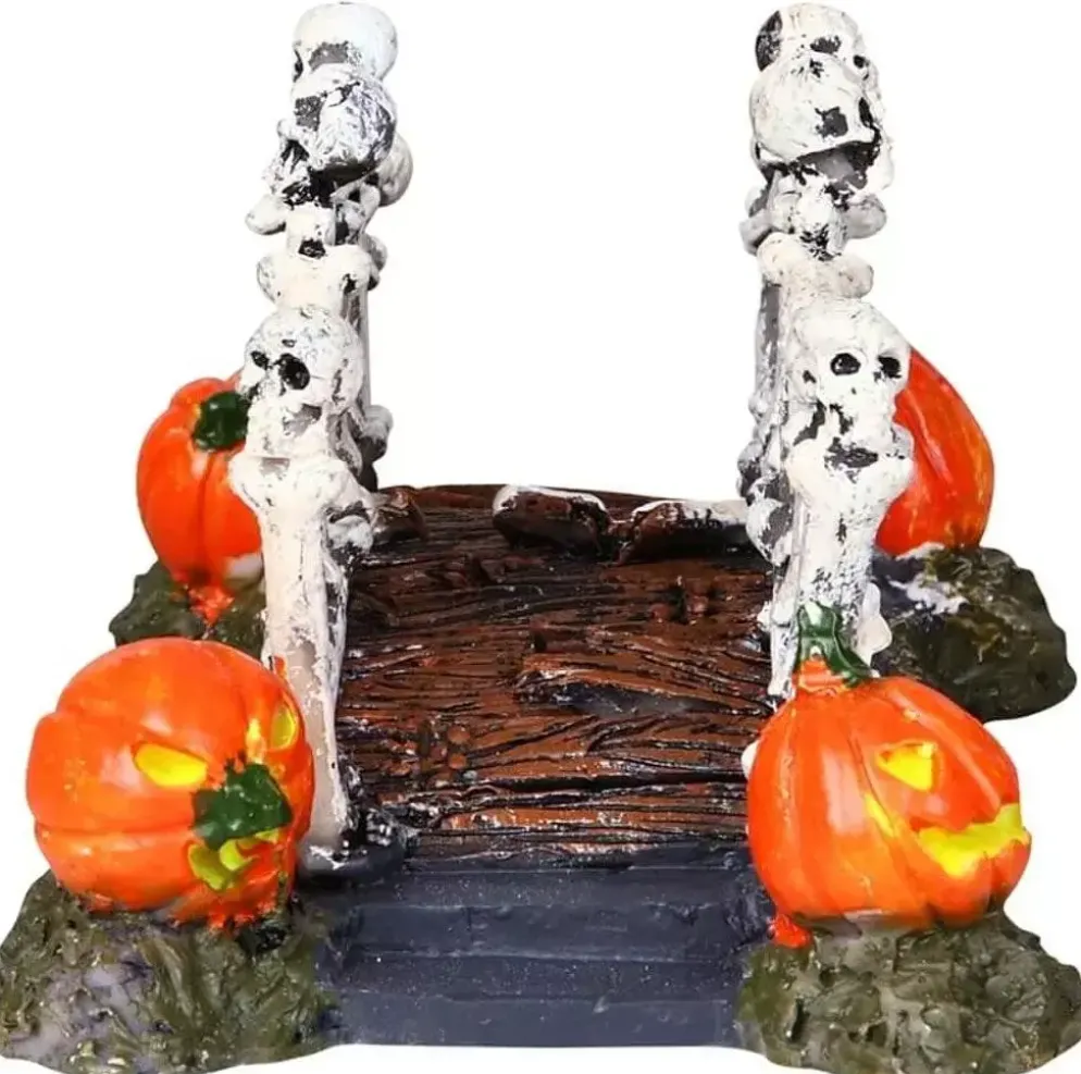 Lemax bridge of bones tafereel Spooky Town 2007