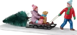 Lemax bringing home our tree kerstdorp tafereel Vail Village 2023