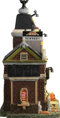 Lemax broken bell telephone co. verlicht huisje Spooky Town 2024