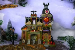 Lemax broken bell telephone co. verlicht huisje Spooky Town 2024