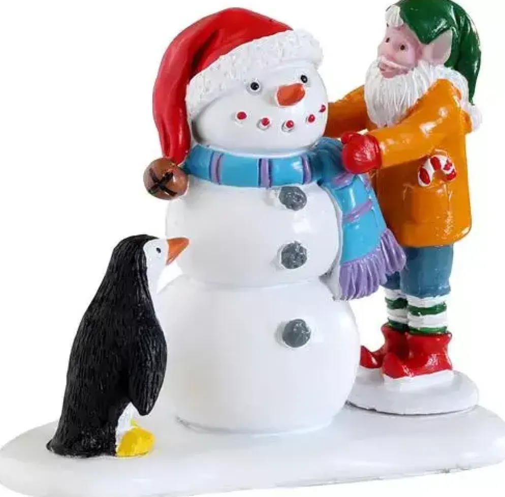 Lemax building a snowman kerstdorp figuur type 3 Santa's Wonderland 2022