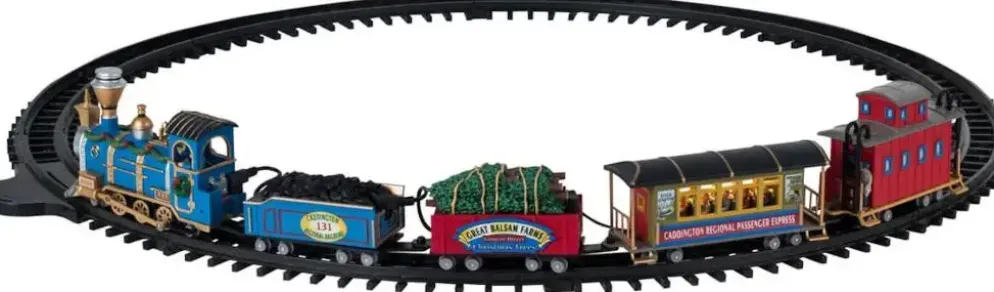 Lemax caddington regional railroad bewegende trein Caddington Village 2024