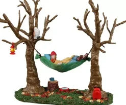 Lemax camping hammock buddy kerstdorp tafereel Vail Village 2022