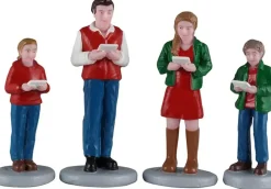 Lemax caroling family kerstdorp figuur type 4 Caddington Village 2026